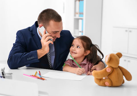 Working father, gender pay gap, working parents